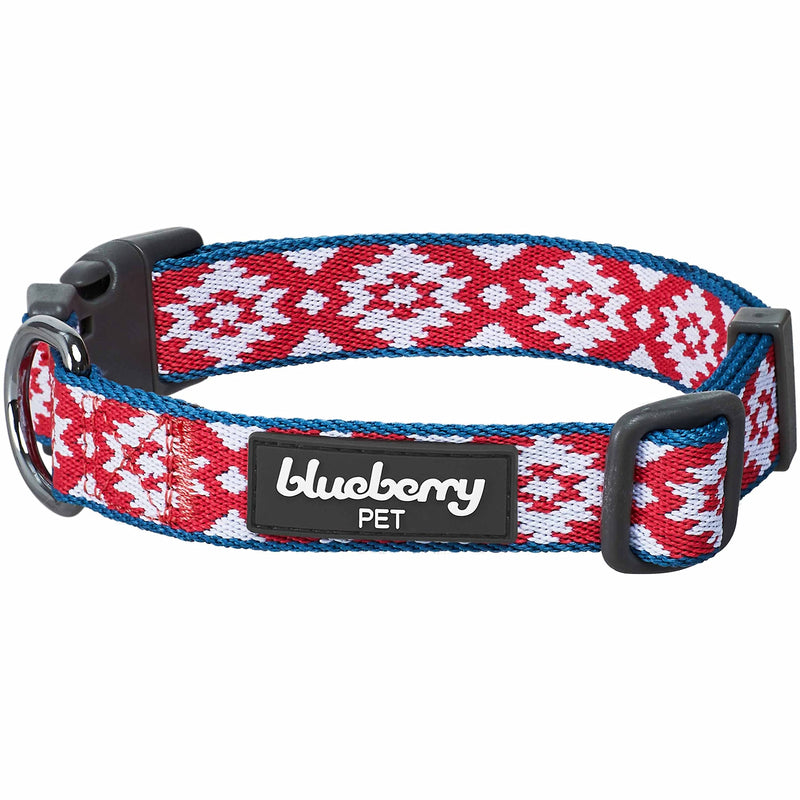 Blueberry Pet Southwestern Tribal Diamonds Adjustable Dog Collar, Small, Neck 12"-16" Tribal - Collar - PawsPlanet Australia
