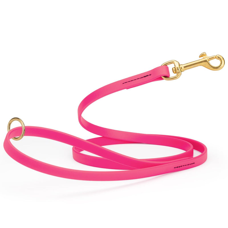 Viper Biothane K9 Working Dog Leash Waterproof Lead for Tracking Training Schutzhund Odor-Proof Long Line with Solid Brass Snap for Puppy Medium and Large Dogs 6ft, Passionfruit Pink W 1/2" - L 6' - PawsPlanet Australia