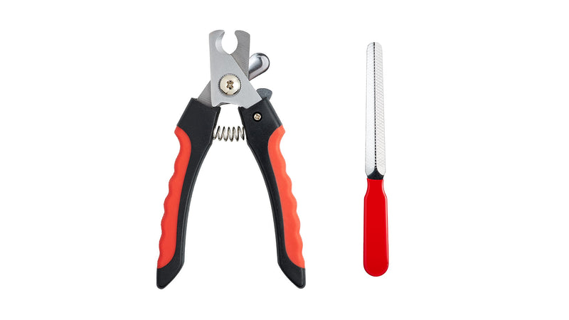 Large Dog Nail Clippers for Medium and Large Sized Dogs (above 10Kgs)-Nail Clipper for Dogs with Nail File, Made of Professional Stainless Steel, Safe and Easy to Use (15.5 cm-6.1 inches) - PawsPlanet Australia