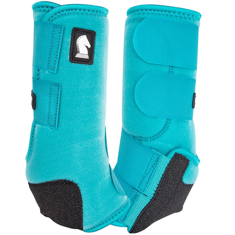 Classic Equine Legacy2 Support Boots, Hind Medium Aqua - PawsPlanet Australia