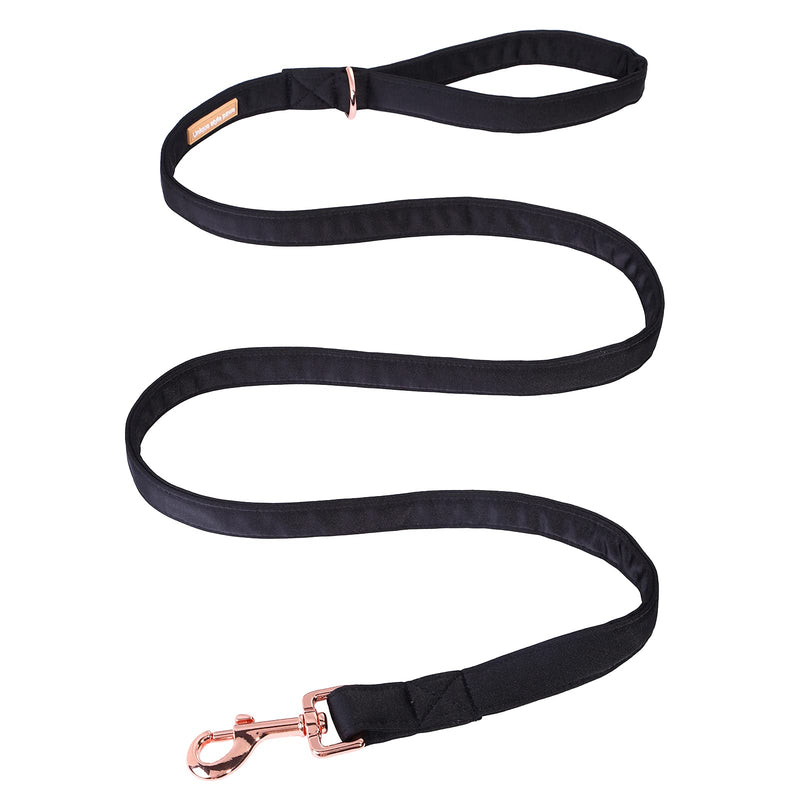 Unique style paws Silk Dog Leash Durable Dog Leashes with Welded D-Ring Comfortable Handle for Small Medium Large Dogs S Z-Mystery Black - PawsPlanet Australia