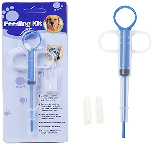 Petsmart Petzstop Pet Syringe Pet Pill Syringe Pet Feeding Syringe Cat Pill Shooter Small Pills Pet Pill Dispenser Syringe Feeders for Feeding Cats Dogs and Small Animals, Blue - PawsPlanet Australia