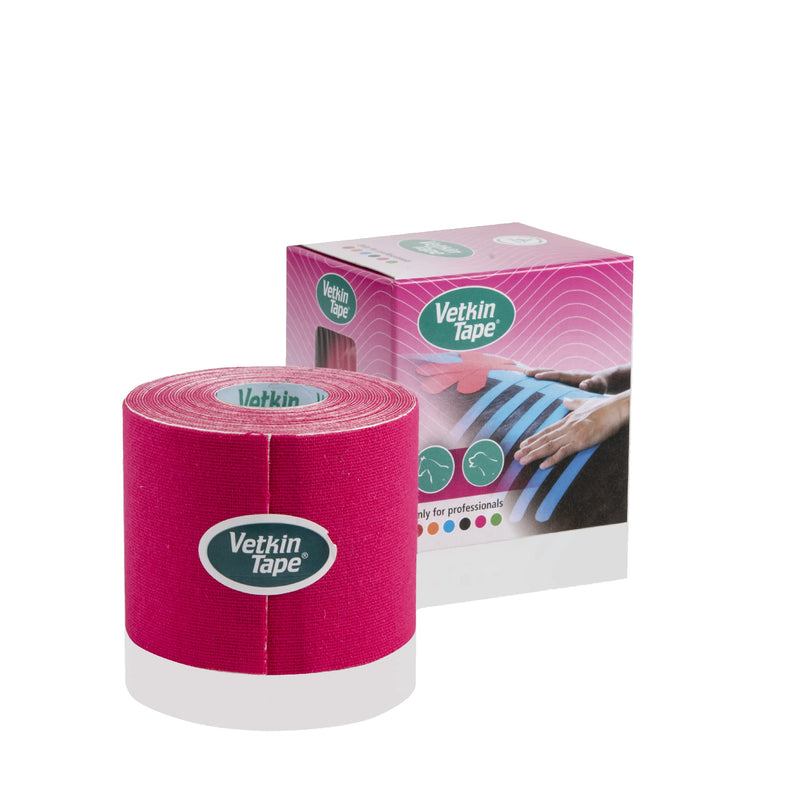 VETKIN VetkinTape® 2.4'' Veterinary Kinesiology Tape | Kinesiology Tape for Horses & Dogs | Equine & Canine Tape Pink - PawsPlanet Australia
