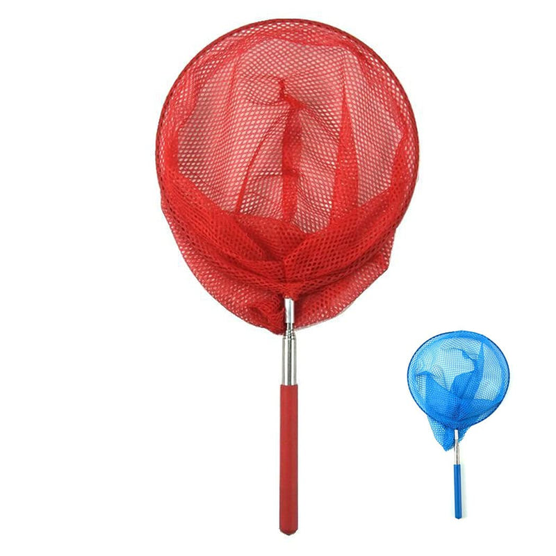 Mini Fishing Landing Net Nylon Mesh Aquarium Net Red & Blue-2pcs - PawsPlanet Australia
