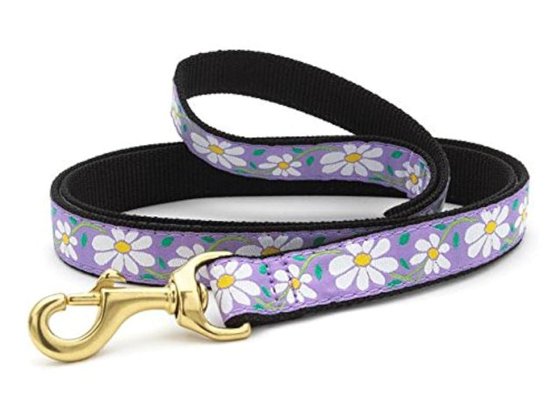 Up Country Daisy Pattern Dog Leash (Small Breed (6' Length)) 1/2" width - Small Breed (6' Length) - PawsPlanet Australia