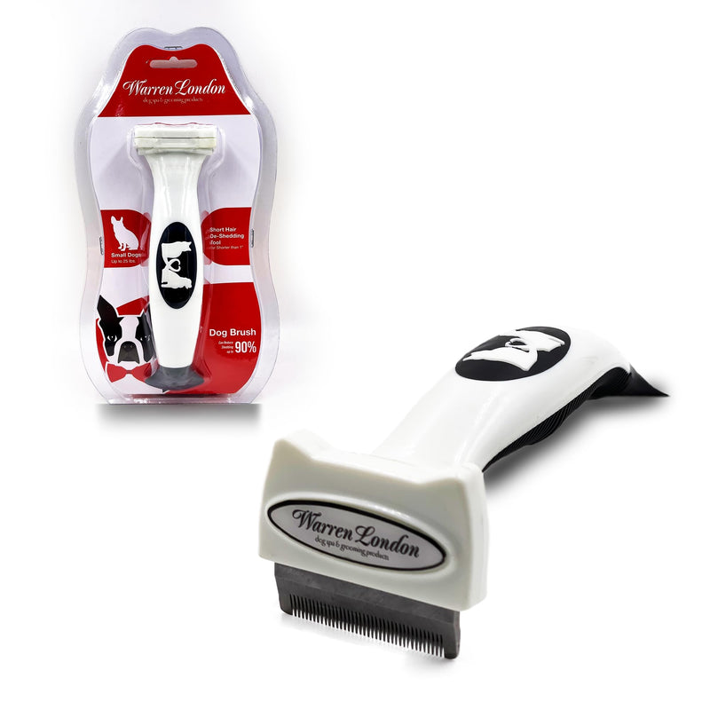 Deshedding Dog Brush by Warren London | Stainless Steel Deshedding Tool | Short Hair - Small Short Hair | Small - PawsPlanet Australia