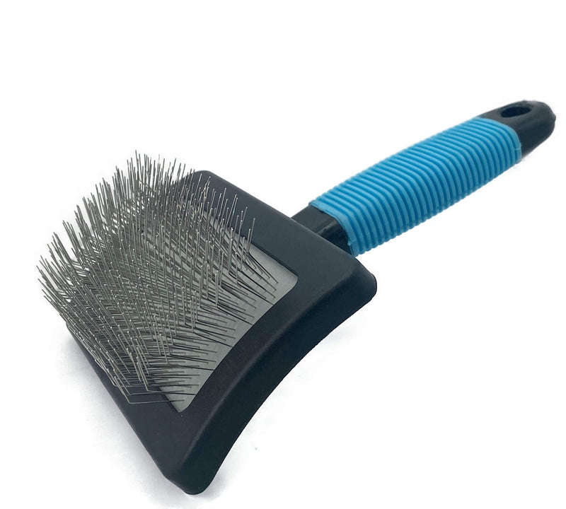 Large Firm Slicker Brush for Dogs Goldendoodles-Pet Slicker Brush With Soft Massage Grooming Stainless Steel Pins,Extra Long Pin Slicker Brush for Large Dog Pet Grooming Wire Brush and Deshedding - Removes Long and loose Hair - Undercoat - 25mm(1") - PawsPlanet Australia
