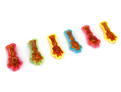 Hartz Chew 'n Clean Dental Duo Dog Treat & Chew Toy, Color Varies, Extra Small, 6 Count X-Small (Pack of 6) - PawsPlanet Australia