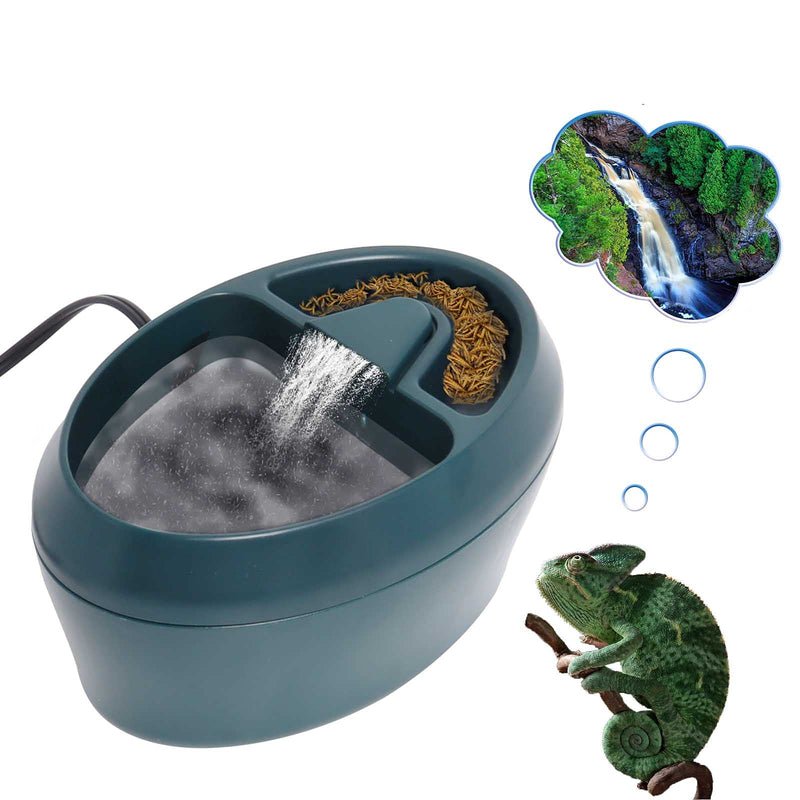 Reptile Chameleon Waterfall Drinking Fountain, Food Bowl Water Cantina Dripper Feeder, Amphibians Insects Bearded Dragon Gecko Lizard Turtle Frog snake Water Dispenser by Hoqqf - PawsPlanet Australia