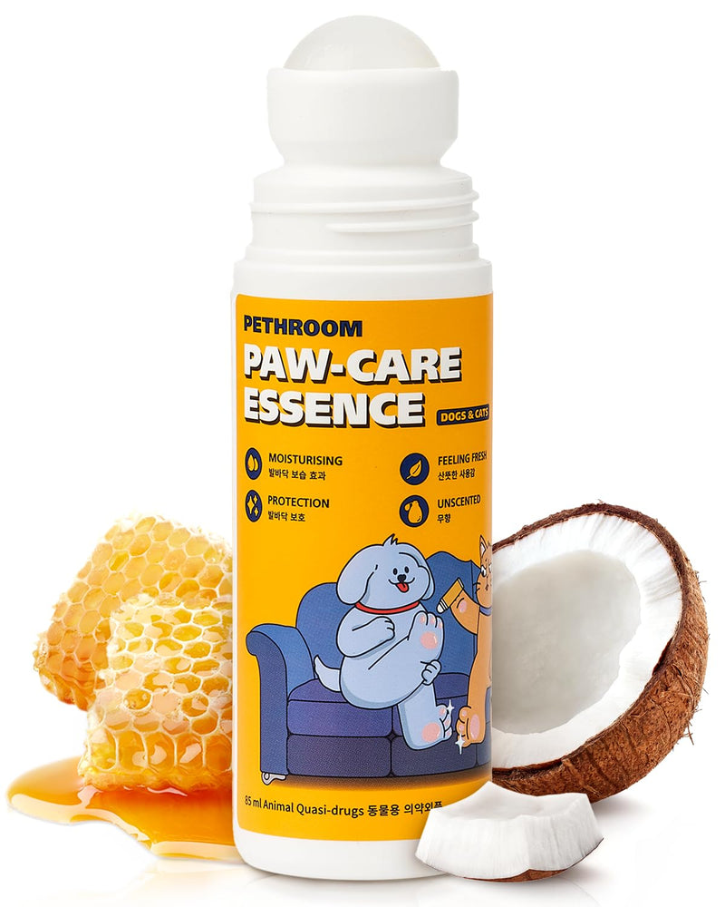 [PETHROOM] Roll-on Paw Balm for Cats & Dogs | Lick-Safe, Super Moisturizing Paw Protector | Soothing Protection from Hot Pavement | Easy to Apply | Quick Drying, Non-Sticky, Non-Staining 2.87 fl.oz. - PawsPlanet Australia