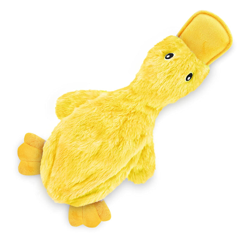 Best Pet Supplies Crinkle Dog Toy for Small, Medium, and Large Breeds, Cute No Stuffing Duck with Soft Squeaker, Fun for Indoor Puppies and Senior Pups, Plush No Mess Chew and Play - Yellow 1 Yellow - PawsPlanet Australia