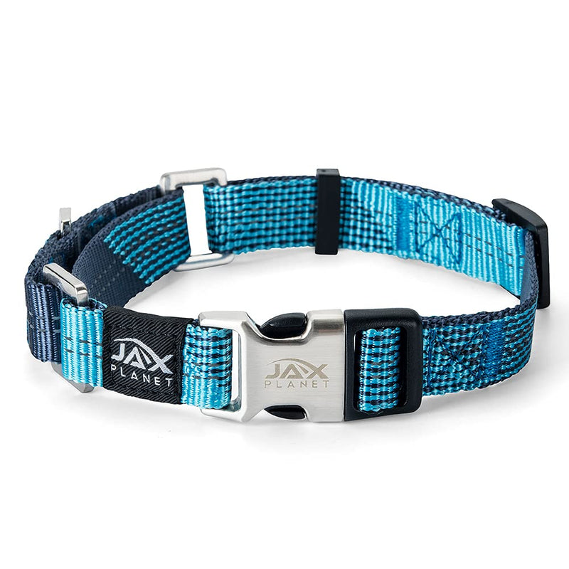 Colorful Martingale Collar for Dog Training -[Neoman] Safe & Humane Reflective Dog Collar for No Pull Training, Walking - Heavy Duty D-Ring, Quick-Release Buckle, Adjustable Clip [Large Blue] Large-NeckGirth:15.8~20.5Inch - PawsPlanet Australia