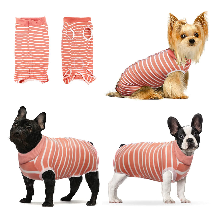 Dog Onesie Dog Surgery Recovery Suit for Male Female Surgical Suit for Spay and Neuter E-Collar & Cone Alternative Anti-Biting Lick Wound XXXL Pink - PawsPlanet Australia