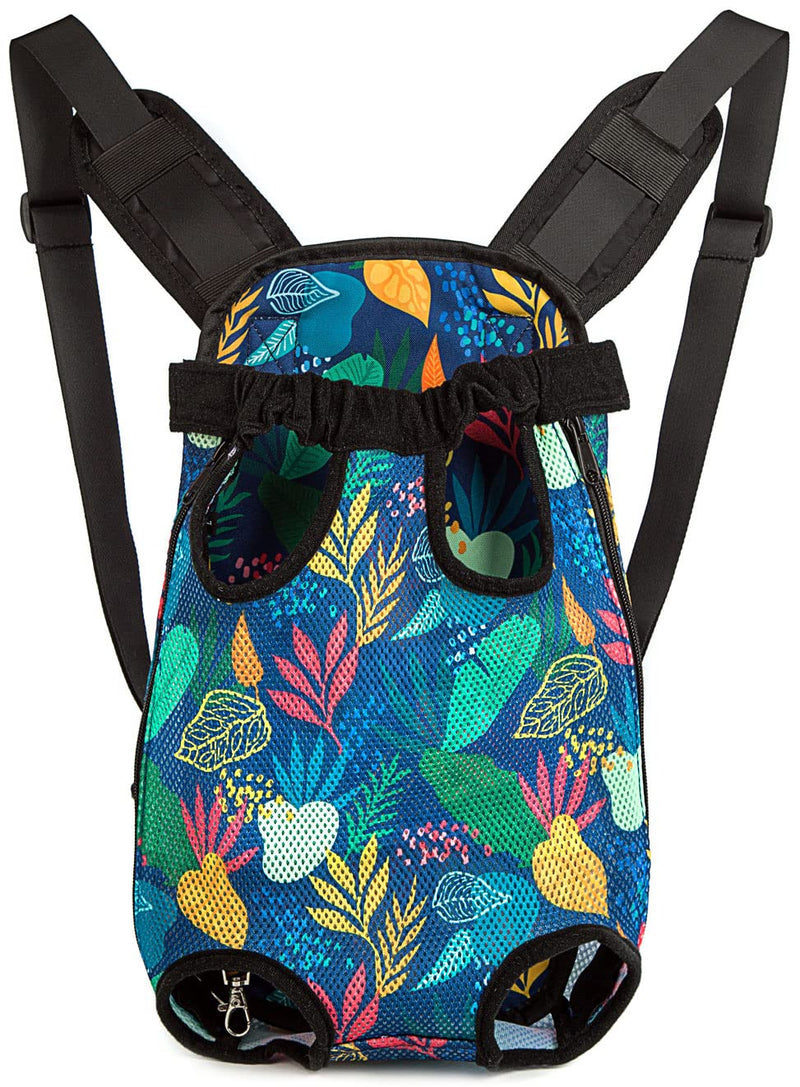 Pet Dog Carrier Backpack Legs Out Adjustable Pet Front Cat Backpack Carrier Travel Bag for Traveling Hiking Camping for Small Medium Dogs Cats Puppies Large Rain forest - PawsPlanet Australia