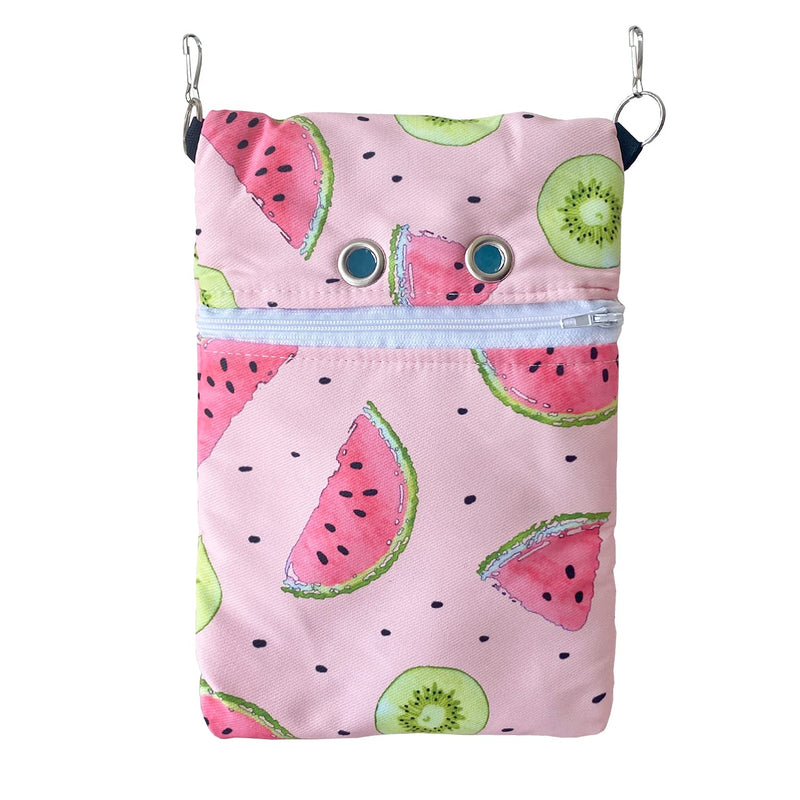 Waterproof composite Fabric Sugar Glider Bonding Carry Pouch Portable Small Animal Carrier Bag Small Animal Bonding Crossbody Strap for Hamster Rat Gerbil Other Small Pet Sleeping Bag With Vent (Pink) Pink - PawsPlanet Australia