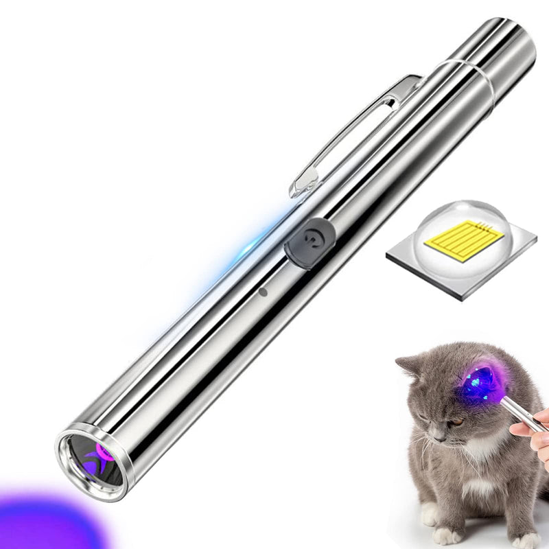 Wood's Lamp Portable,UV Black light for Pet Dog/Cat Care,cat Ringworm Detector, Pet Urine Detector, with Portable buckle and Magnetic back cover - PawsPlanet Australia