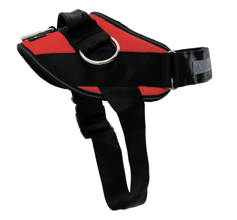 ShawnCo Essential Dog Harness, No-Pull Pet Vest with 3 Leash Clips, No Choke, Reflective, Adjustable and Padded, for Easy Walking and Training for Small, Medium and Large Dogs (Mustang Red, L) Mustang Red - PawsPlanet Australia