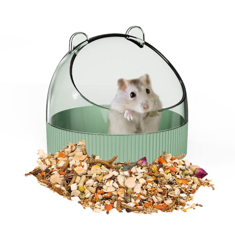 Cute Hamster Food Bowl Hedgehog Dish for Dwarf Hamsters, Syrian Hamsters, Gerbils, Mice, Rats, Small Animals, Green - PawsPlanet Australia