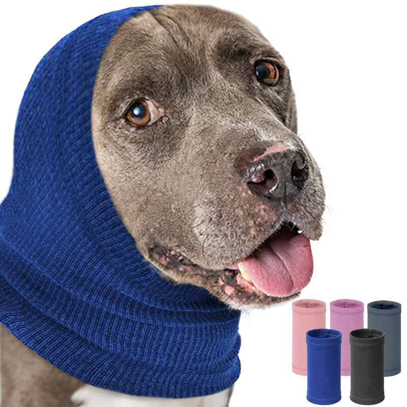 PUMYPOREITY Calming Dog Ears Cover, Dog Ear Muffs Noise Protection, Dog Ear Protection for Anxiety Relief, Dog Calming Hood, Quiet Ears for Dogs Anxiety, Ear Muffs for Dogs and Cats,Blue,S Small (Pack of 1) Blue - PawsPlanet Australia