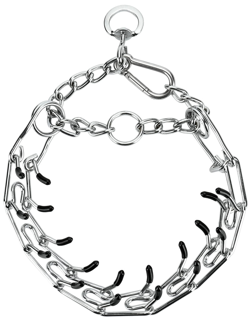 Dog Pinch Collar, Adjustable Quick Release Choke Training Collar, Stainless Steel Prong Collar for Large Medium Small Dogs XL, 14.5-21 Inches - PawsPlanet Australia