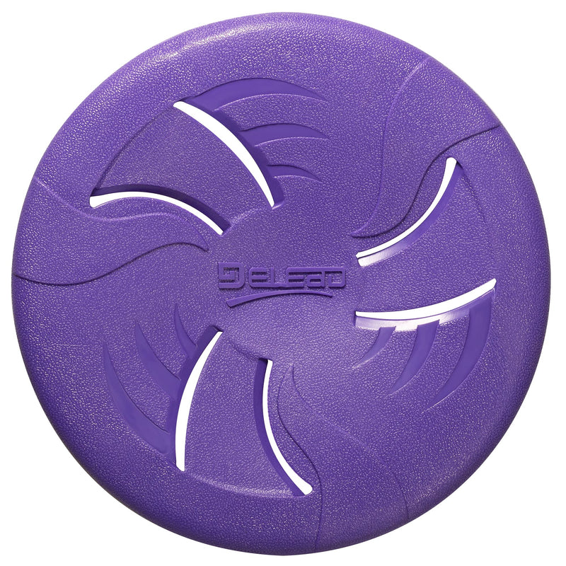 Indestructible Dog Flying Disc, Interactive Dog Flyer Toys, Soft Lightweight Dog Catch and Fetch Toys for Medium Large Dogs, Floats in Water & Safe on Teeth, 9 inch (Large, Purple) - PawsPlanet Australia