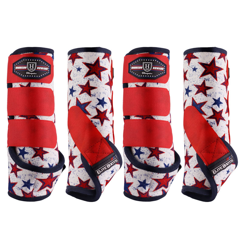 Harrison Howard Horse Sport Medicine Front Shock-Absorbing Boots All-Round Lower Limb Protection & Support Sport Boots Athletic Boots Perfect for Endurance Training and Performance Dream Star L Large - PawsPlanet Australia