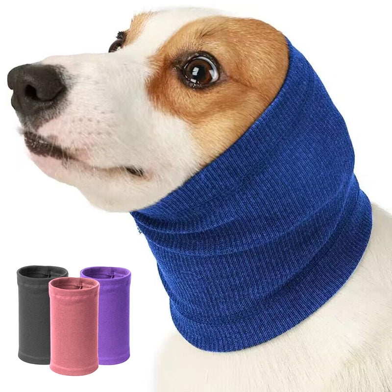 Nanaki Dog Calming Hoodie Quiet Head Cover Sleeves - Ear Covers Hood for Noise Bath, The Grooming and Force Drying Head Protection for Anxiety Relief and Calming Dog Neck and Ear Warmer Small Blue - PawsPlanet Australia