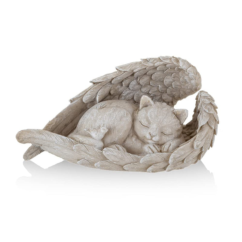 Cat Angel Memorial Statue Commemorates Our Lost Fur Baby,Cat Figurines is Placed in The Outdoor Garden or Tombstone,cat Statue Resin - PawsPlanet Australia