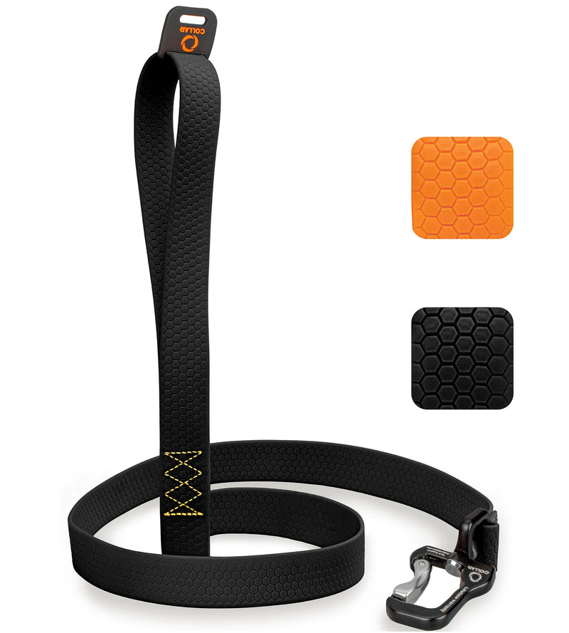 COLLAR Evolutor Extra Heavy Duty Dog Leash 4 Ft - Durable for Large, Medium and Small Dogs - Strong for Large Breeds - Walking (Black) 4 Ft x 1 in Black - PawsPlanet Australia