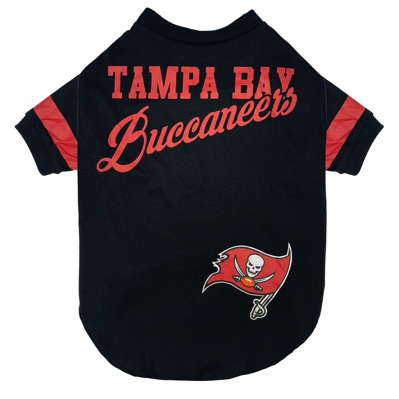 NFL Tampa Bay Buccaneers T-Shirt for Dogs & Cats, Small. Football Dog Shirt for NFL Team Fans. New & Updated Fashionable Stripe Design, Durable & Cute Sports PET TEE Shirt Outfit - PawsPlanet Australia