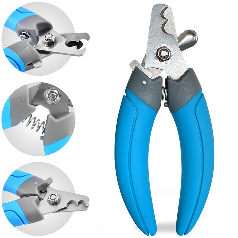 LuckyTail Dog Nail Clippers with Safety Guard & Lock, Professional Pet Grooming Tool for Medium and Large Dogs - PawsPlanet Australia