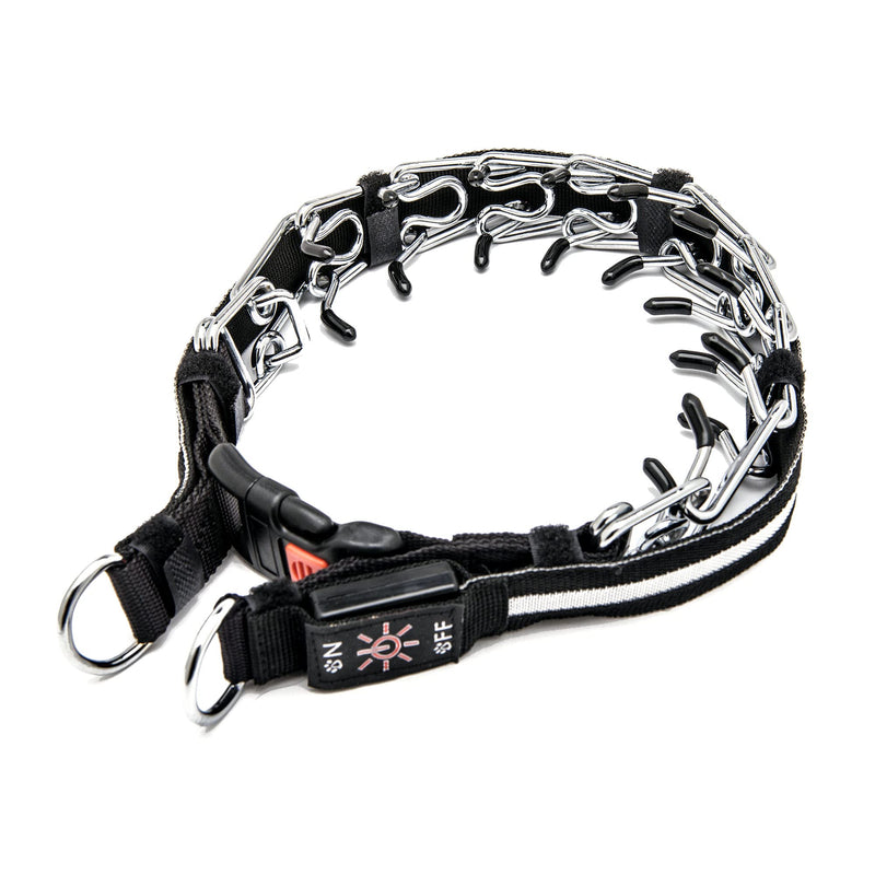 Nala’s World Dog Prong Training Collar, No Pull Pinch Safety Collar with LED Light, Comfort Tips and Quick Release Snap Buckle, for Small, Medium & Large Dogs - PawsPlanet Australia