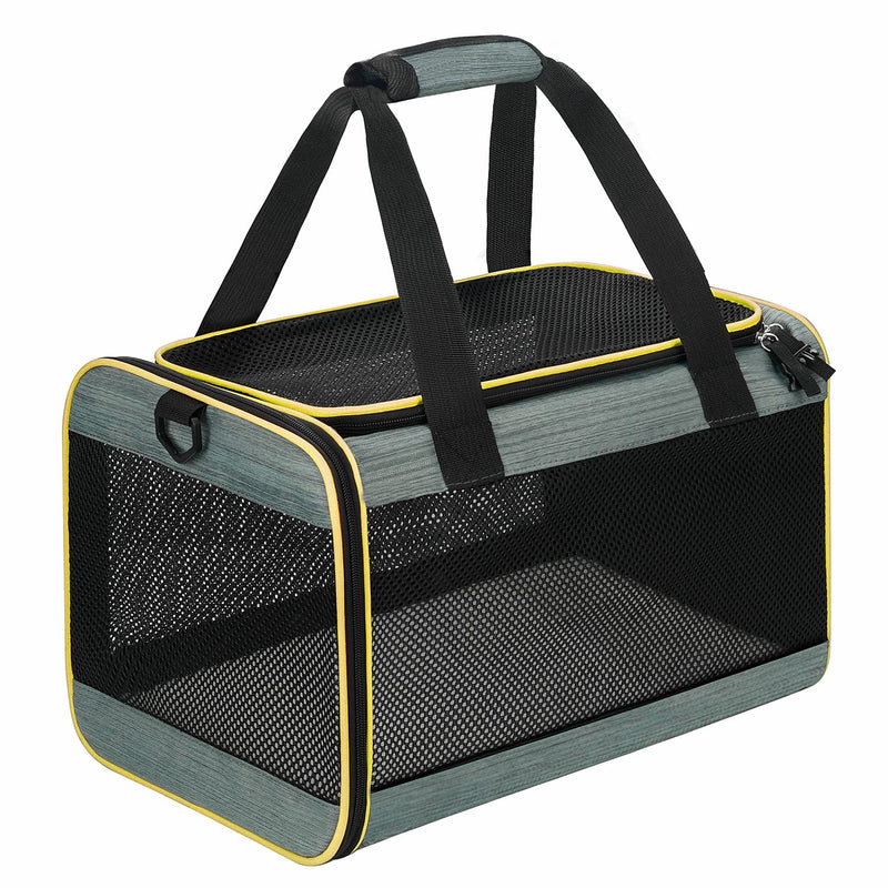 Cat Carrier Airline Approved Pet Carrier,Dog Carrier Soft-Sided Pet Travel Carrier Maximum Pet Weight 17 Pounds 17.5“x10 x10 - PawsPlanet Australia