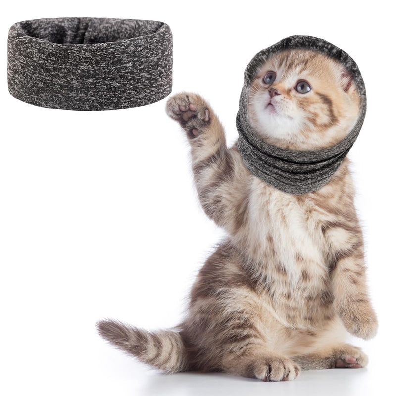 Quiet Ears for Dogs Noise Protection, No Flap Ear Wraps for Dogs, Stretchy Dog Snood for Noise Reduce Grooming Bathing, Dog Noise Cancelling Ear Muffs for Cats,Grey S Grey - PawsPlanet Australia