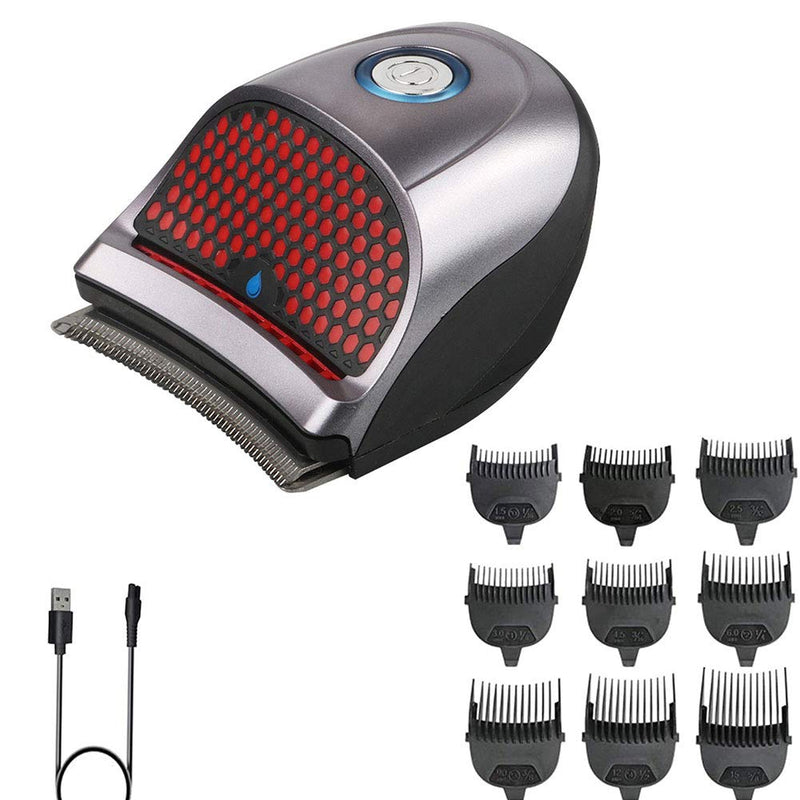 SUYOOULIN Hair Clippers Shortcut Self-Haircut Kit for Men, USB Rechargeable Cordless Electric Hair Trimmer Professional Hair Cutting Machine Shortcut Self Grooming Haircut Kit with 9 Combs With 9 Limited Combs Grey - PawsPlanet Australia