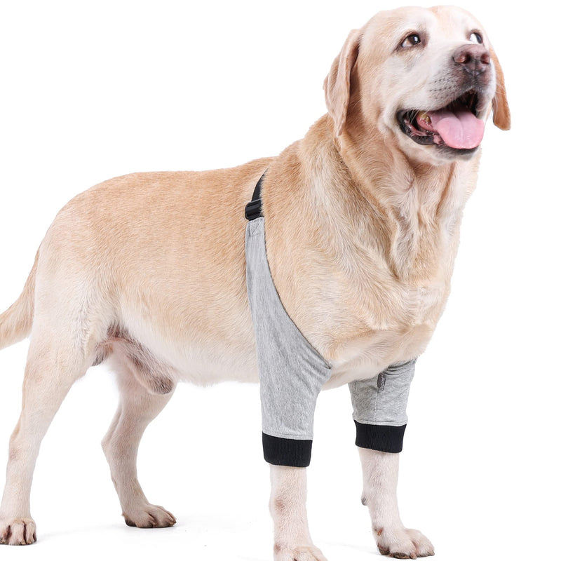 Dog Recovery Front Legs Sleeve Soft Padded Dog Elbow Brace Pet Leg Wounds Protector Dog Short Pants for Small Medium Dogs (XL) XL - PawsPlanet Australia