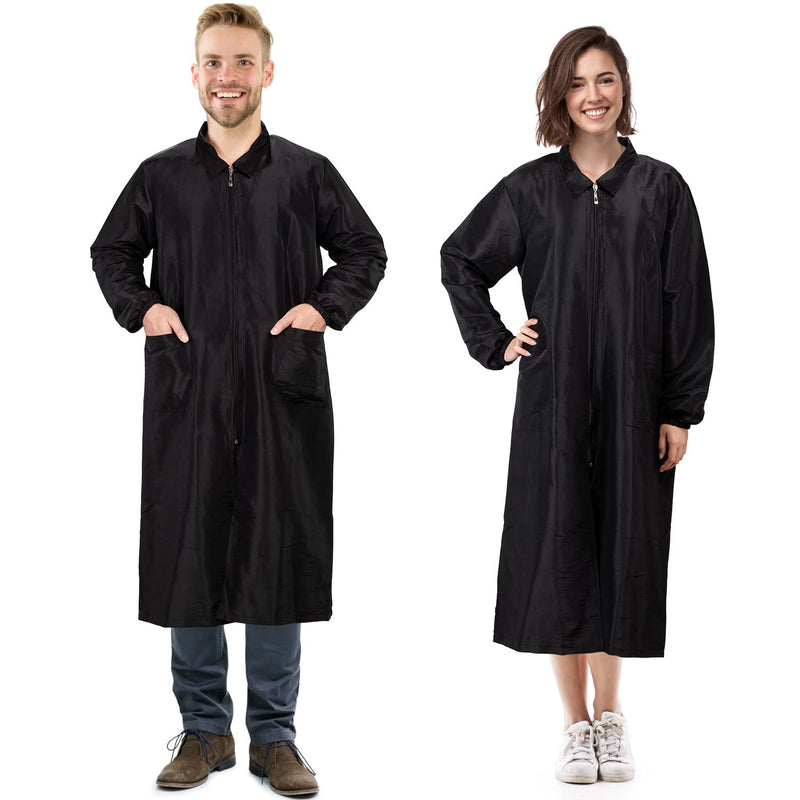 Noverlife Long Length Pet Grooming Workwear with Pockets, Lightweight Anti Static Hairdresser Smock Barber Jacket X-large Long Sleeves - PawsPlanet Australia