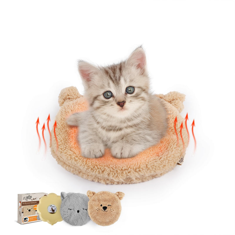 ALL FOR PAWS Microwavable Dog Heat Pad with 2 Covers, Pet Heating Pad for Kittens, Heated Pet Bed for Cats, Microwave Heating Pad for Pets - PawsPlanet Australia