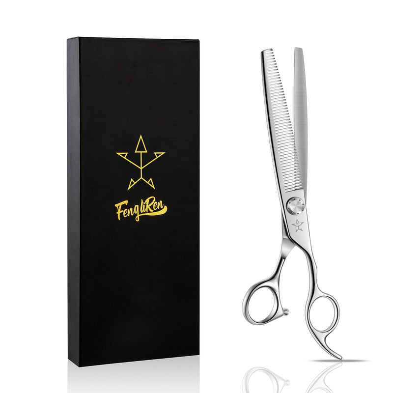 High-end Professional Dog Grooming Thinning Scissors Teeth Cutting Blending Shears Pet Texturizing Shears 7.5 Inch Extremely Very Sharp Stainless Steel Alloy For Cat Horse And Other Animals 7.5inch Thinning - PawsPlanet Australia