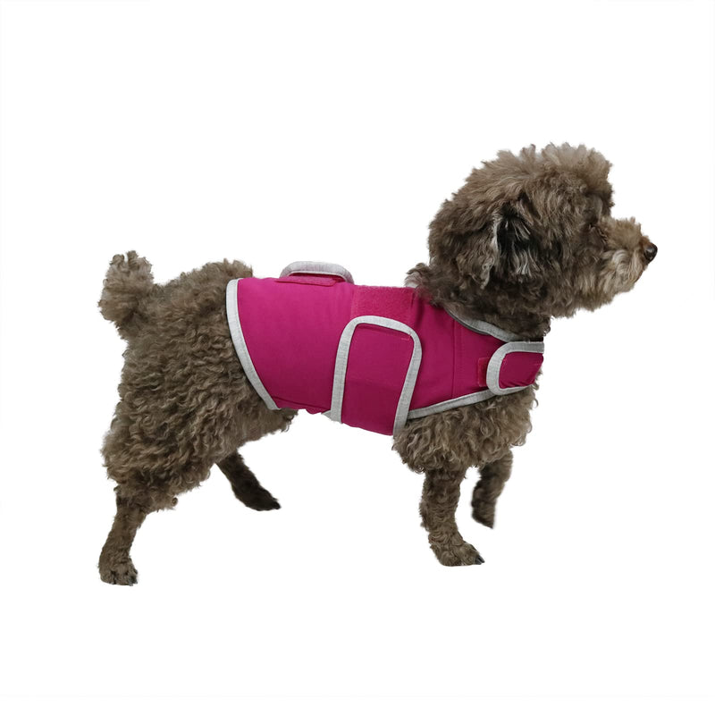Dog Anxiety Relief Coat, Dog Anxiety Calming Vest Jacket for Thunderstorm,Travel, Fireworks,Vet Visits (Small, Rose) Small - PawsPlanet Australia