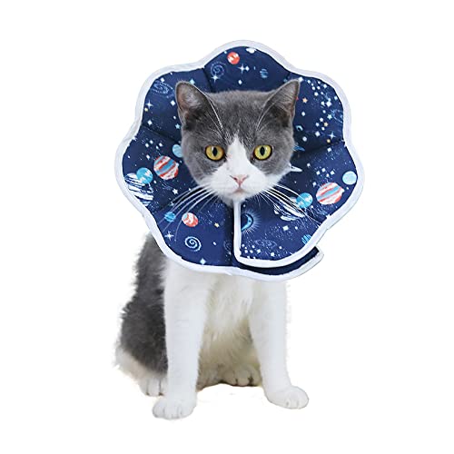 Avaner Cat Recovery Collar, Cat Cone Collar for After Surgery, Pet Protective Collar Adjustable or Small Medium Large Cats blue L - PawsPlanet Australia