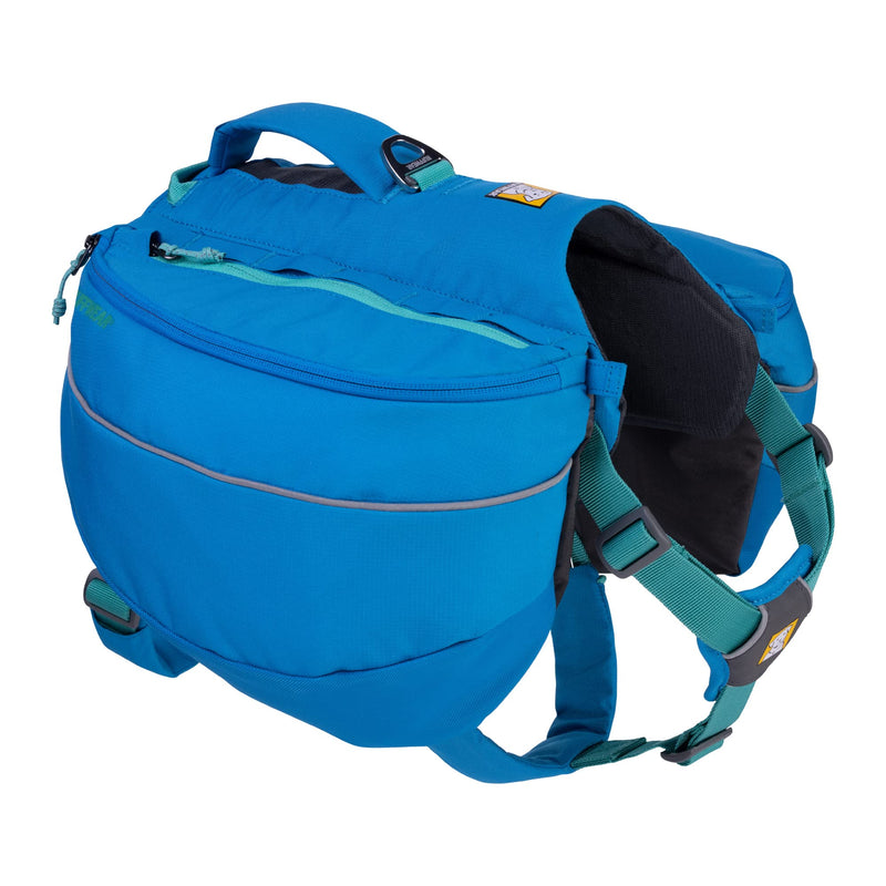 Ruffwear, Approach Dog Backpack, Hiking and Camping Pack with Saddlebags, Blue Dusk, Small - PawsPlanet Australia