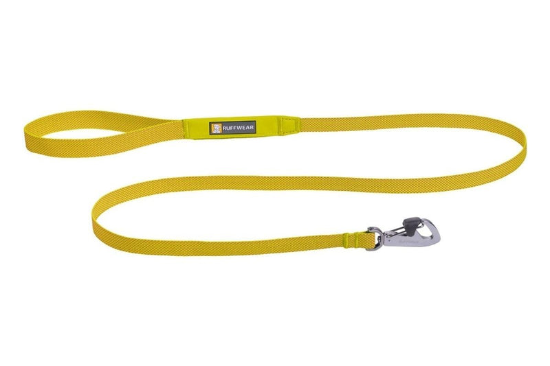 Ruffwear, Hi & Light Dog Leash, Ultralight 4.5 ft Lead with Lockable Swivel Crux Clip and Pick‑Up Bag Pocket, Minimalist Packable Webbing for Everyday Walks, Lichen Green - PawsPlanet Australia