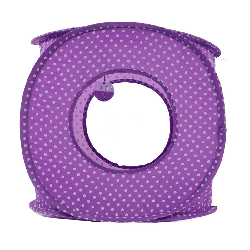 Pssopp Cat Tunnels Indoor Collapsible Maze Cat Tunnel Bed Cat Play Tent Interactive Toy for Cat Puppy Kitten Rabbit - PawsPlanet Australia