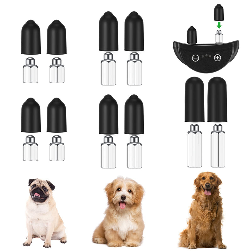 Zhengmy 24 Pieces Dog Shock Collar Rubber Tips Prong Dog Collar Training Replacement Parts Column Rubber Sleeve Silicone Covers Female Contact Points for Pet Training Stop Barking Tool(13mm/16mm/20mm) - PawsPlanet Australia