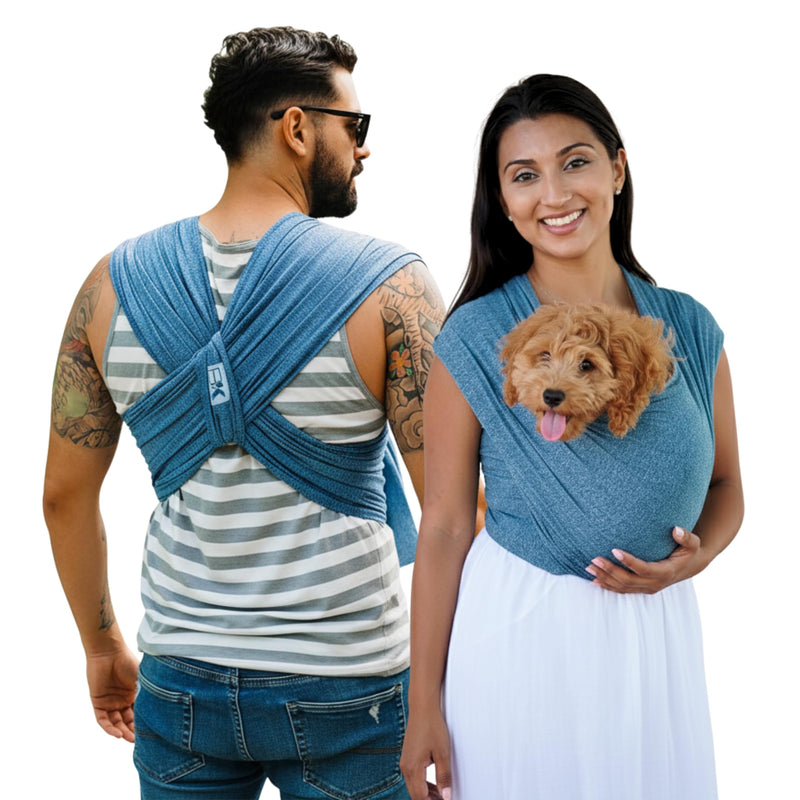 Pet K’tan Anti Anxiety Wearable Cat & Dog Carrier – Hands-Free Front Facing Adjustable Pet Cuddler Sling for Small to Medium Pets & Puppies up to 20 lbs | Pawquamarine | X-Small X-Small (2-4) - PawsPlanet Australia