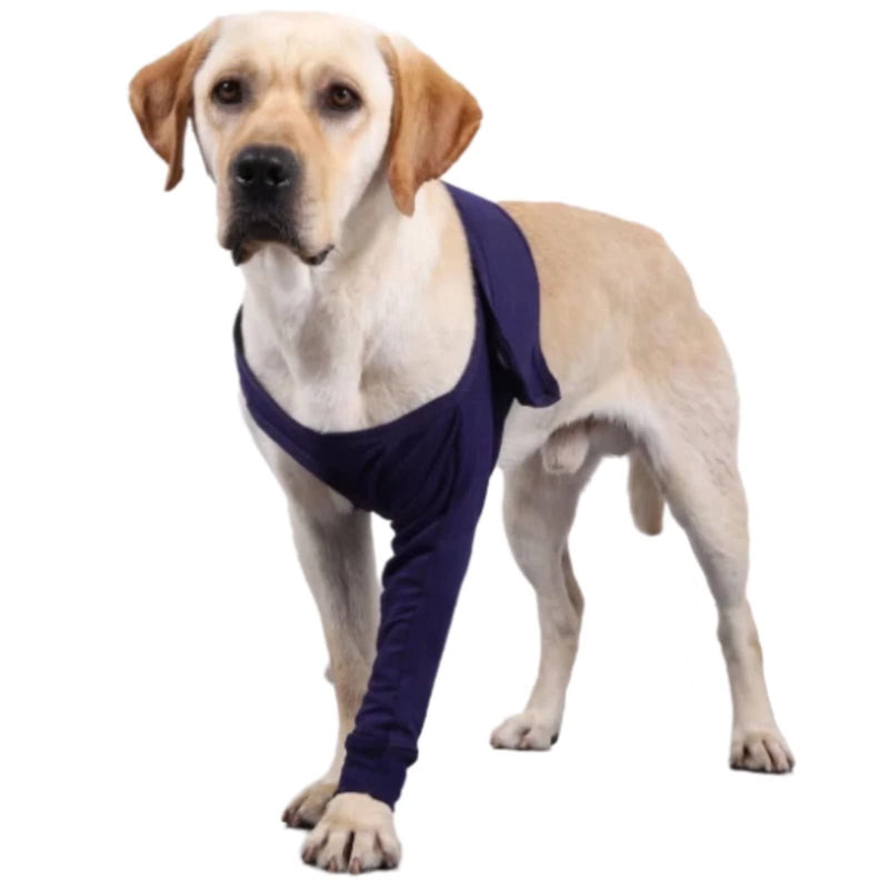 Xqpetlihai Dog Sleeves for Licking Dog Knee Brace After Surgery Wear for Dogs Abrasion Resistant Dog Recovery Sleeve for Dogs Cone Collar Alternative(XXXL) XXXL Blue - PawsPlanet Australia