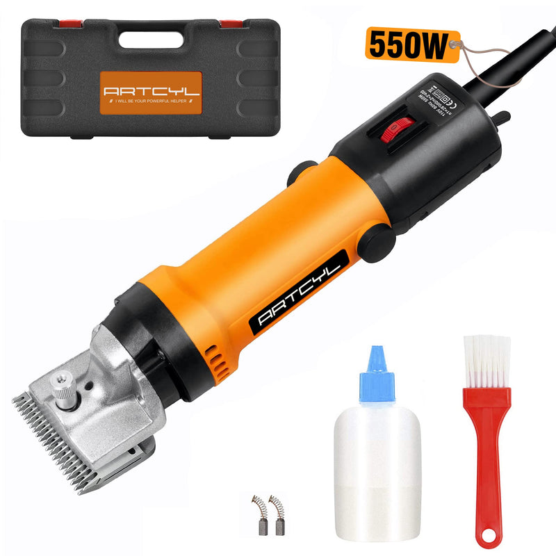 Horse Clippers,550W Professional Heavy Duty Horse Electric Grooming Kits,6-Speeds Electric Livestock Body Clippers for Horses Equine Goat Cattle - PawsPlanet Australia