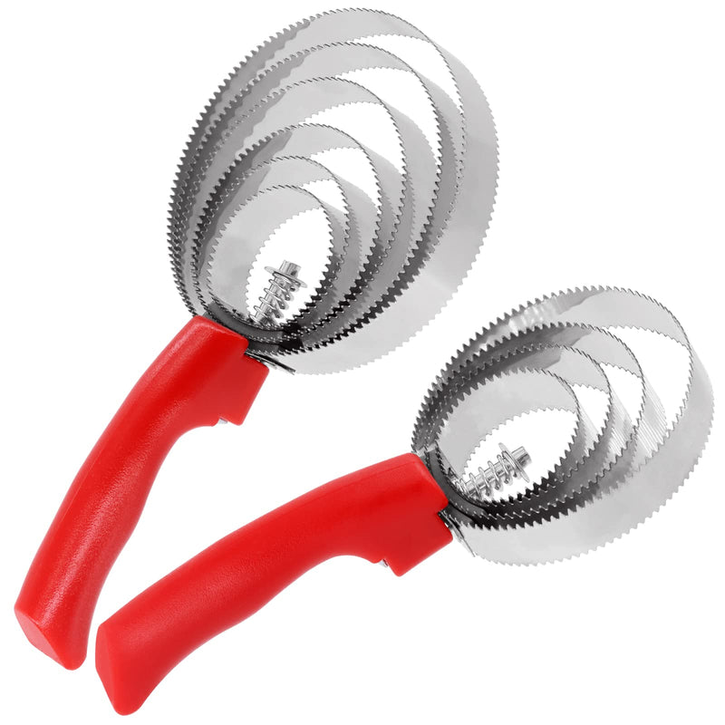 2pcs Reversible Stainless Steel Curry Comb Horse Brush 4 Rings and 6 Rings with Soft Touch Grip Metal Curry Brush for Cow Sheep Dog Goat Horse - PawsPlanet Australia