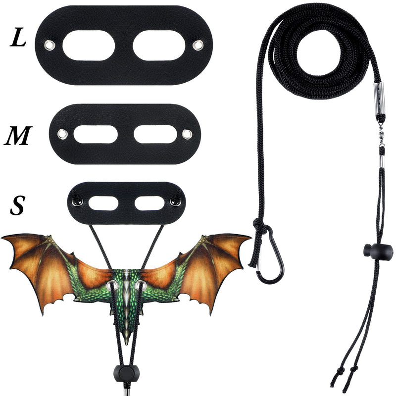 Bearded Dragon Lizard Leash Harness Removable Lizard Leash for Bearded Dragon Lizard Reptiles, Bearded Dragons Lizards Safety Outdoor Walking (S, M, L, 3 Pack) (Orange) Orange - PawsPlanet Australia